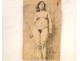 Naked Woman Drawings Study Colarossi 20th