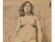 Naked Woman Drawings Study Colarossi 20th