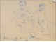 Naked Men Drawings Study Colarossi 20th