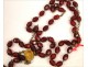 Rosary Garnet Red Cross Crucifix Rosary Virgin 19th