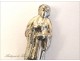 Miniature statuette Curé d&#39;Ars Silver Plated 20th