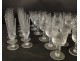 Service of crystal glasses Saint-Louis, nineteenth