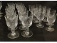 Service of crystal glasses Saint-Louis, nineteenth