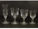 Service of crystal glasses Saint-Louis, nineteenth