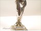 Statuette, Seal sterling silver, Woman dressed in Antiquity, XIX