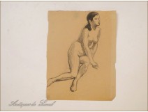 Naked Women Drawings Study Colarossi 20th