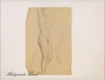 Naked Women Drawings Study Colarossi 20th