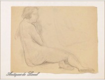 Naked Women Drawings Study Colarossi 20th