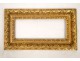 Carved gilt frame, decorated with foliage, eighteenth