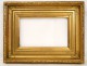 Stucco golden wooden frame, decorated with foliage, Napoleon III nineteenth