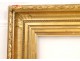 Stucco golden wooden frame, decorated with foliage, Napoleon III nineteenth