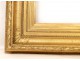 Stucco golden wooden frame, decorated with foliage, Napoleon III nineteenth