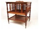 Magazine rack or holder mahogany partitions, Napoleon III nineteenth