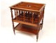 Magazine rack or holder mahogany partitions, Napoleon III nineteenth