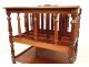 Magazine rack or holder mahogany partitions, Napoleon III nineteenth