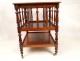 Magazine rack or holder mahogany partitions, Napoleon III nineteenth