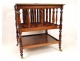 Magazine rack or holder mahogany partitions, Napoleon III nineteenth