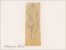 Naked Women Drawings Study Colarossi 20th