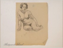 Naked Women Drawings Study Colarossi 20th