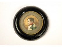 Miniature painted portrait Emperor Napoleon I, XIX