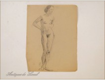 Naked Women Drawings Study Colarossi 20th