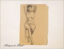 Naked Women Drawings Study Colarossi 20th