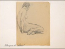 Naked Women Drawings Study Colarossi 20th