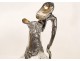 Crystal ewer and silver, decorated with shells, punches Minerveet Bachelet Paris, nineteenth