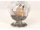 Crystal ewer and silver, decorated with shells, punches Minerveet Bachelet Paris, nineteenth