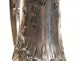 Crystal ewer and silver, decorated with shells, punches Minerveet Bachelet Paris, nineteenth