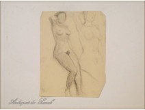 Naked Women Drawings Study Colarossi 20th