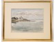 Watercolor of the Gulf of Morbihan, signed Paul Perraudin, twentieth