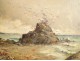 HSP landscape marine rocks Men-Fall, St. Pabu, F.Guého, twentieth