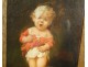 HSC, Portrait of a child in pot, signed Lanfant Metz nineteenth