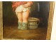 HSC, Portrait of a child in pot, signed Lanfant Metz nineteenth