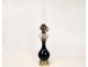 Bronze oil lamp, crystal and porcelain, Napoleon III nineteenth