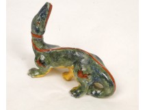 earthenware sculpture representing a salamander Blois, XIXth