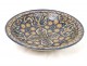 Dish or bowl glazed earthenware, decorated with crosses and flowers, Morocco, Maghreb, twentieth