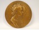 Bronze medal, visit of Queen Elizabeth II in Paris, 1957 H.Dropsy