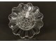 Mustard with spoon, cut crystal Baccarat France, nineteenth