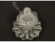 Mustard with spoon, cut crystal Baccarat France, nineteenth