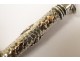 Pencil in silver, decorated with lilies, nineteenth