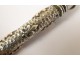 Pencil in silver, decorated with lilies, nineteenth