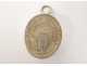 Reliquary oval, silver, dedicated to Saint Louis de Montfort, decorated with the Virgin Mary, nineteenth