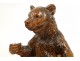 Bear liqueur, Black Forest carved wood nineteenth