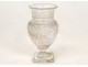 Vase cut crystal Baccarat, diamond points, XIX