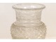 Vase cut crystal Baccarat, diamond points, XIX