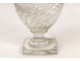 Vase cut crystal Baccarat, diamond points, XIX