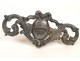 Pair of curtain tiebacks Louis XIV, lead, late seventeenth