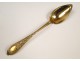 12 teaspoons, sterling silver vermeil, Old Man, Empire XIX